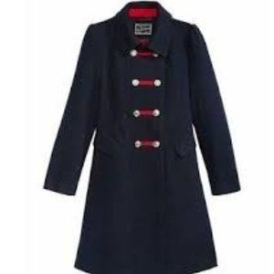 NWT Rothschild Girl's Big Faux Wool Petal Front Military Coat 10/12